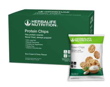 Protein Chips Sour Cream & Onion 10 x 30 g