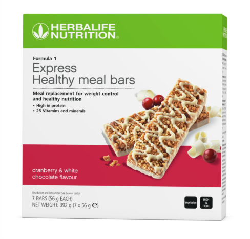 Herbalife Formula 1 Express Meal Bars Cranberry & White Chocolate